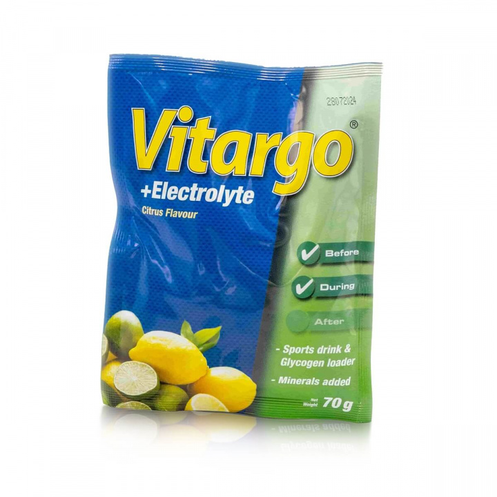Tjek +Electrolyte, 70 g, Citrus på SportGymButikken.dk