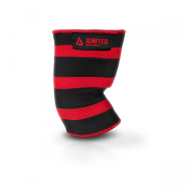 Premium Elbow Sleeve, black/red, Ignited Accessories i gruppen Sport & Fitness / Træningstilbehør / Knæ- & Håndbind hos Sportgymbutikken.dk (VT-EBSr)