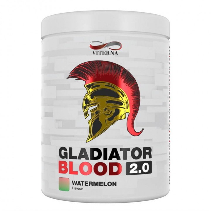 Tjek Gladiator Blood 2.0, 460 g, Vandmelon på SportGymButikken.dk