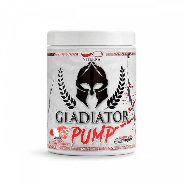 Gladiator Pump, 460 g, Strawberry Mango i gruppen Kosttilskud / Ytelsesforbedrer & PWO hos Sportgymbutikken.dk (VT-GPSM)