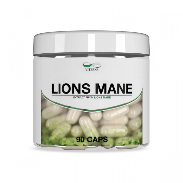 Lions Mane, 90 kapsler i gruppen Kosttilskud / Vitaminer og mineraler hos Sportgymbutikken.dk (VT-LM90)