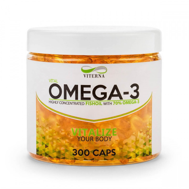 Tjek Omega-3, 300 kapsler, Viterna på SportGymButikken.dk