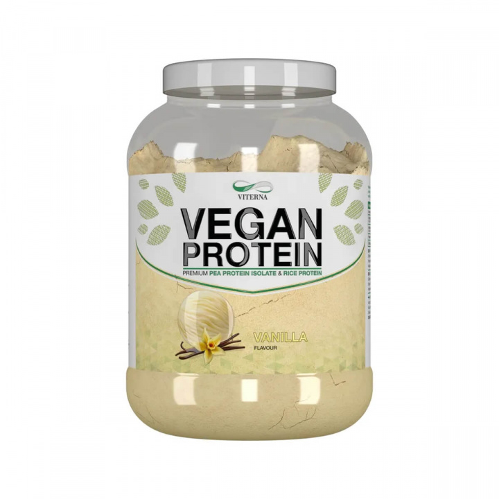 Vegan Protein, Vanilla, 900 g i gruppen Kosttilskud / Proteinpulver / Vegetariskt hos Sportgymbutikken.dk (VT-VP9V)